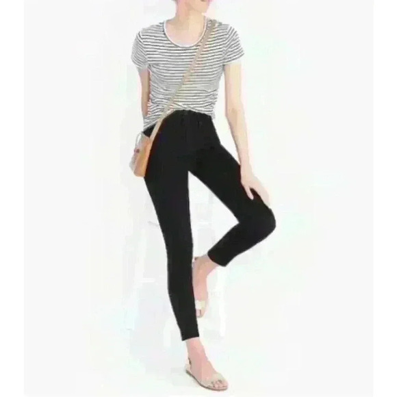 NWT J.Crew Mercantile High Rise Skinny Jeans Womens Size 35 Black Denim - Picture 13 of 14